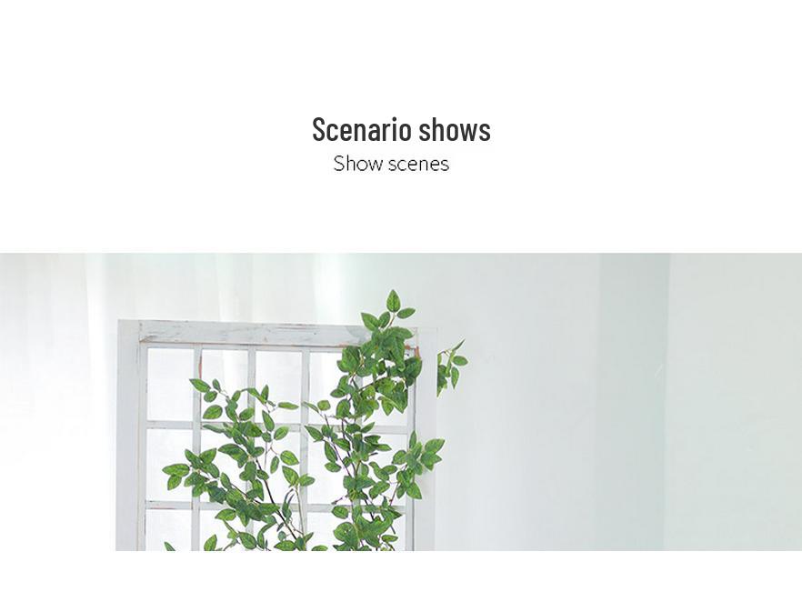 Luxurious Staircase Decor: Bionic Green Rose Vines & Leaves