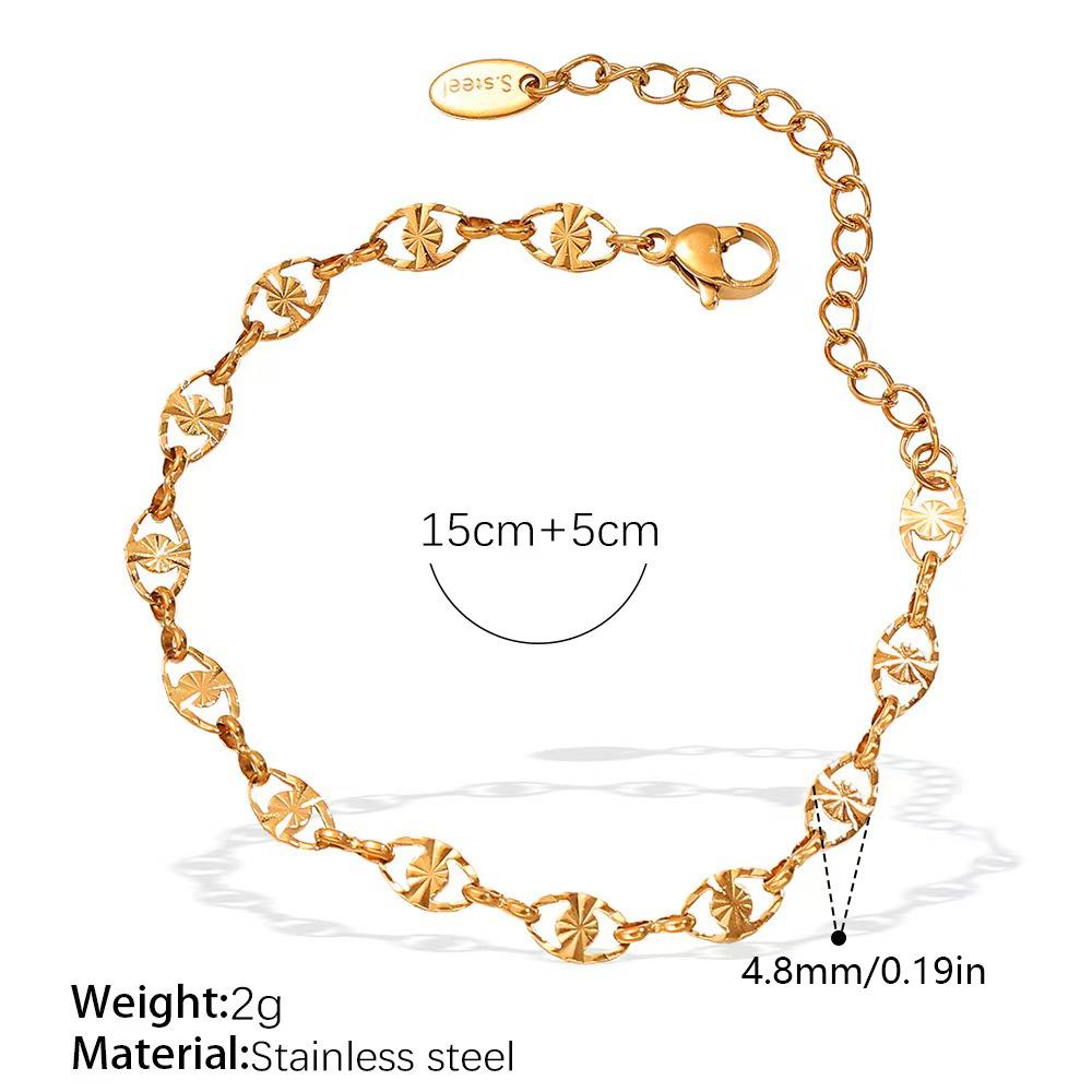 Designer Small Banana Geometric High Sense Women's Necklace Clavicle Chain Stainless Steel Gold Plated Jewelry