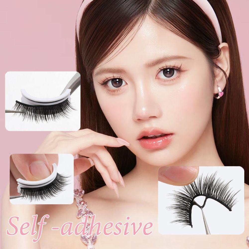 5 Pairs Natural Short Natural Self Adhesive Eyelashes Natural Look Cat Eye Lashes Eyelash Extension