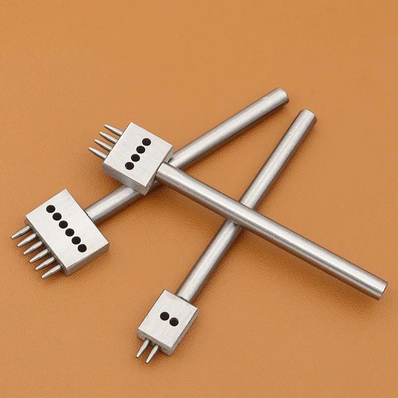 Reihenlocher Perforierter Lederlocher Rundloch-Hieb Runder Rombischer Hieb DIY Handgefertigt Leder Lederwaren Werkzeuge