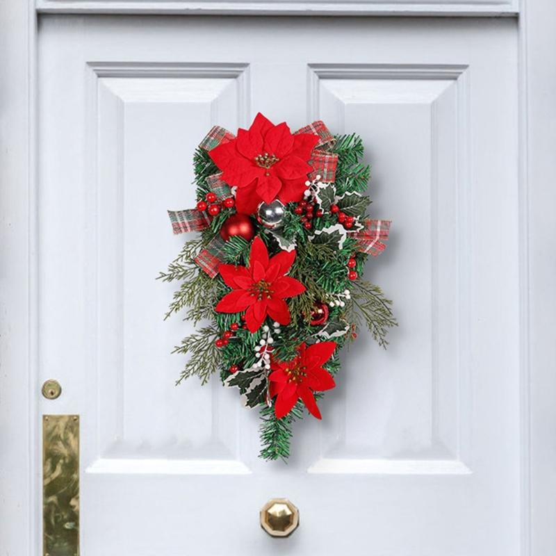 Beautifully Crafted Christmas Inverted Tree Wall Hangers Miniatures Your Home with Comfortable Texture Ornament