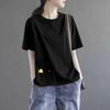 Brand Discount Store Genuine Goods Women Clothes Pure Cotton Short Sleeve Top Plus Size Loose Casual Print Summer T-shirt Tide