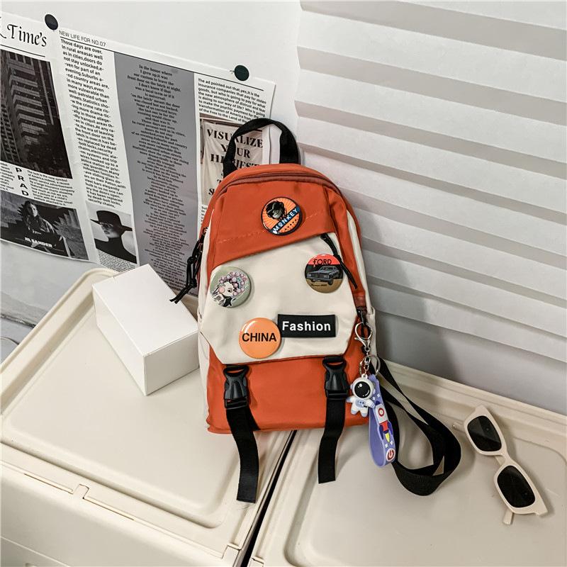 Men'S Casual Chest Bag Student Small Crossbody Bag Personalized Shoulder Bag Women'S Lightweight Small Backpack