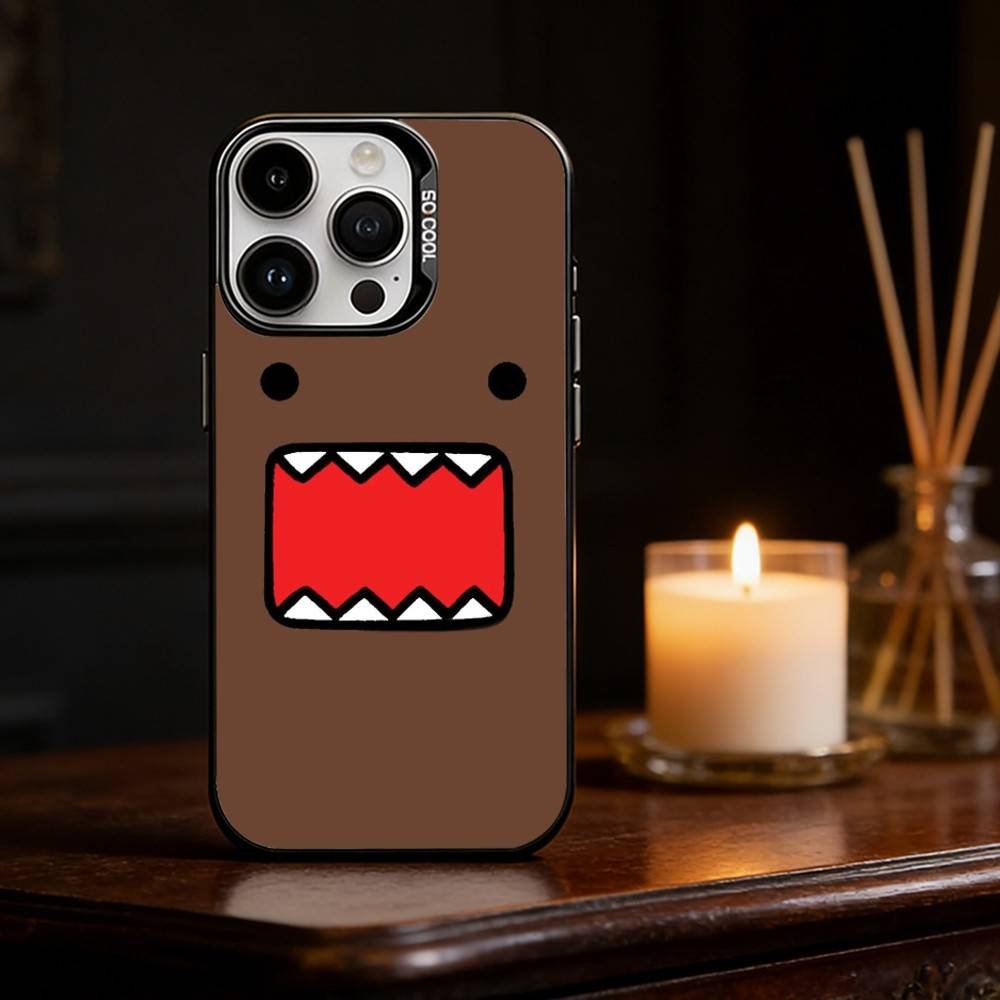 Cute Domo-kun Phone Case Phone Case For iPhone 17 16 15 14 13 12 11 Pro Max Plus Silver Matte Black Cover