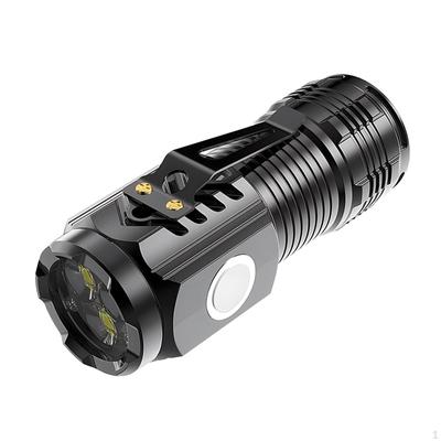 Taschenlampe mit drei Augen, Taschenlampe für Spaziergänge mit dem Hund, Ausfälle, Rucksackreisen, Schwarz