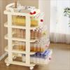 Multi-Layer Drawer Storage Rack Trolley Style Household Storage Cabinet  Kitchen Organization