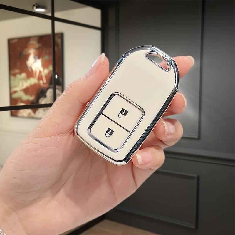 2/3/4/5 Buttons Tpu Car Key Cover Case For Honda Crv Xr-V Cr-V Fit Civic Accord Hr-V Hrv City Odyssey Shell Fob Holder Keyless