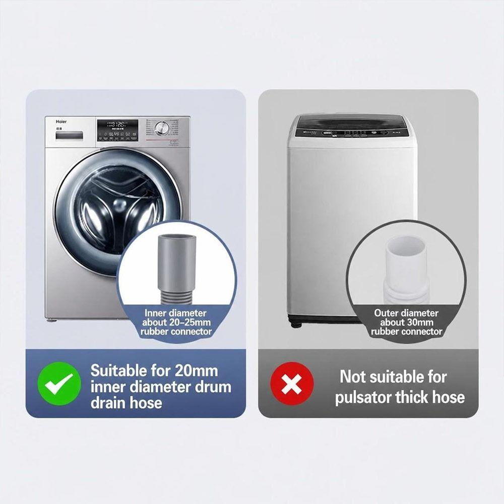 PVC Washing Machine Drain Hose Flexible Corrugated Washer Drain Pipe Front Load Washers