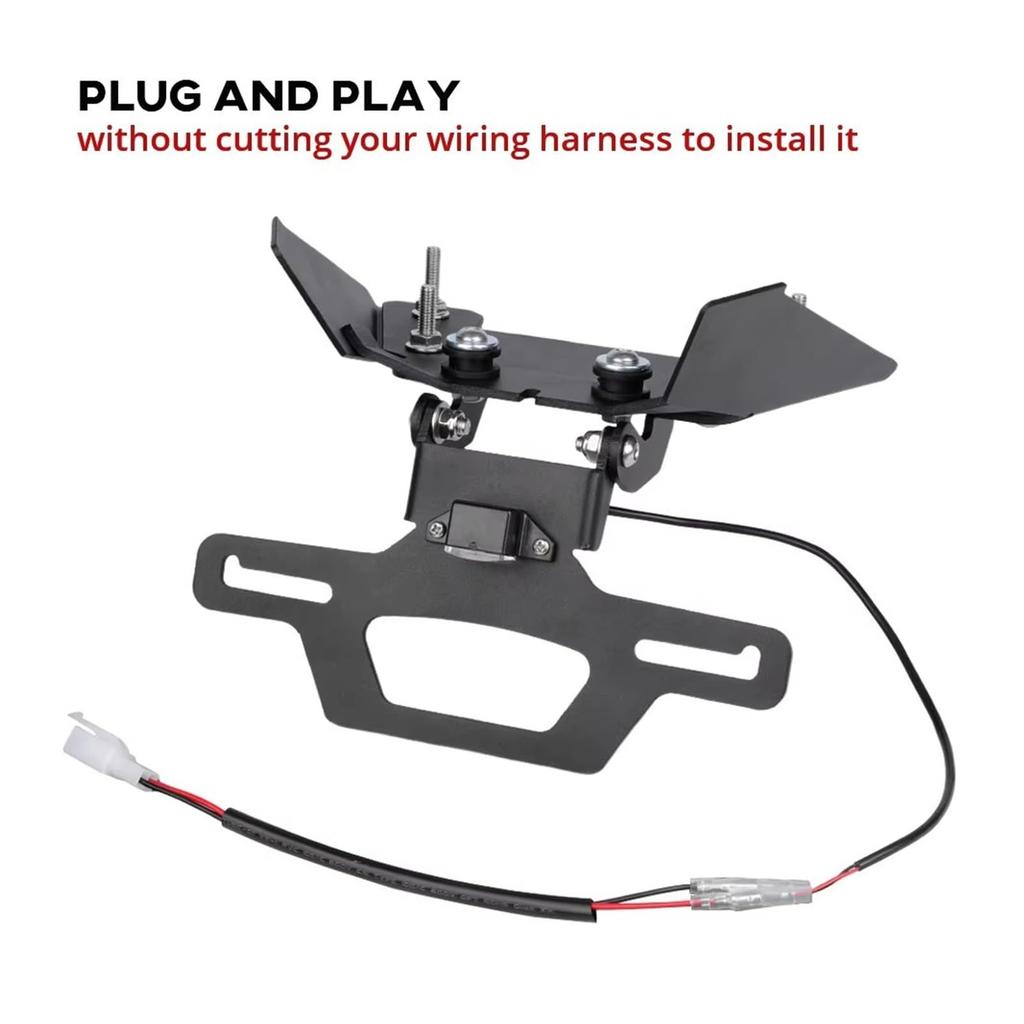 Fenderloses Kit Passend für Ninja 250R EX250R 2008-2012 Motorrad Halter für hinteres Kennzeichen LED Heck
