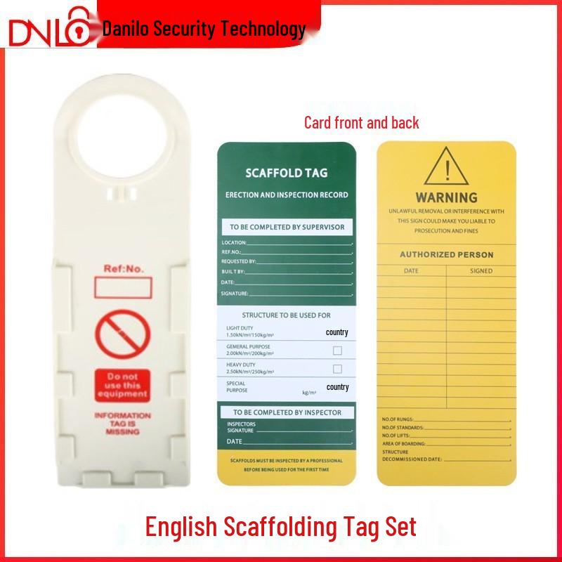 Danilo Scaffolding Safety Warning Tag - Prohibition of Use