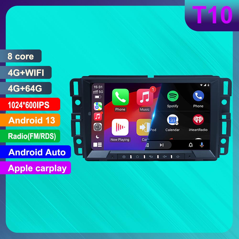 Chevrolet GMC In-Car Navigation Android GPS HD Reverse Camera & CarPlay Player