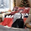 Makima Chainsaw Man Pattern Blanket for Home Decoration, Bed, Sofa, Car Travel, Camping, Suitable for All Seasons, Birthday Christmas Gift