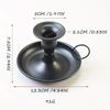 Candle Holder Vintage Charm Candlestick Holder Round Base Taper Candle Holder for Dining Party