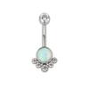 ASTM F136 Titanium PIERC Pendant Curved Navel Barbell Shiny CZ Sexy Belly Dance Earrings Bellybutton Helix Body Piercing Jewelry