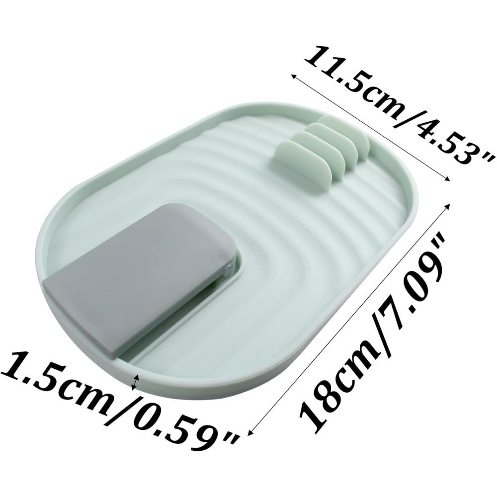 Plastic Multi-functional Kitchen Stand Spoon Rack, Foldable Pot Lid Rack, Suitable for Spatulas, Spoons, Shelves and Stove Top R