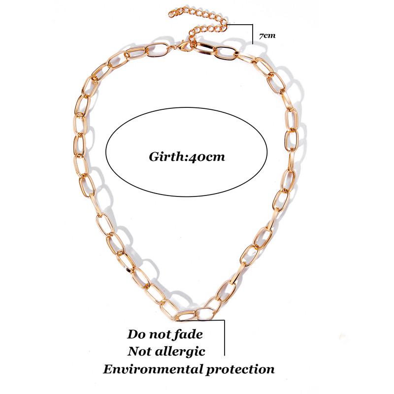 Women Geometric Pendant Chain Necklaces Chokers Fashion Bohemia Punk Hip Hop Party Jewelry Gift