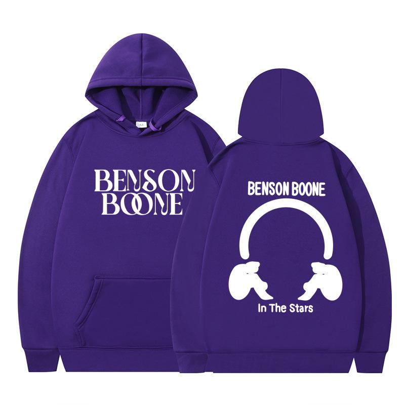 Hooded Sweater Harajuku Funny Benson Boone Sweater Long Sleeve Men's and Women's Pullover