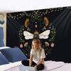 Bee Floral Tapestry Wall Hanging Daisy Flower Wall Decor Tapestries Hanging Bedroom Drom Room Wall Decor Small Black Tapestry