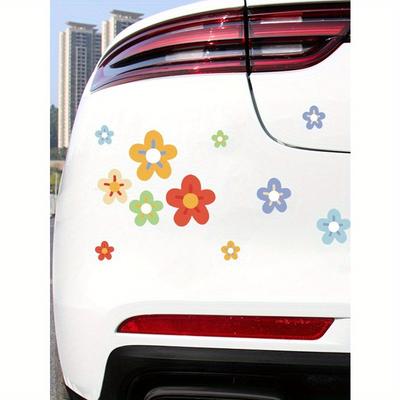 1sheet Flower Print Car Sticker