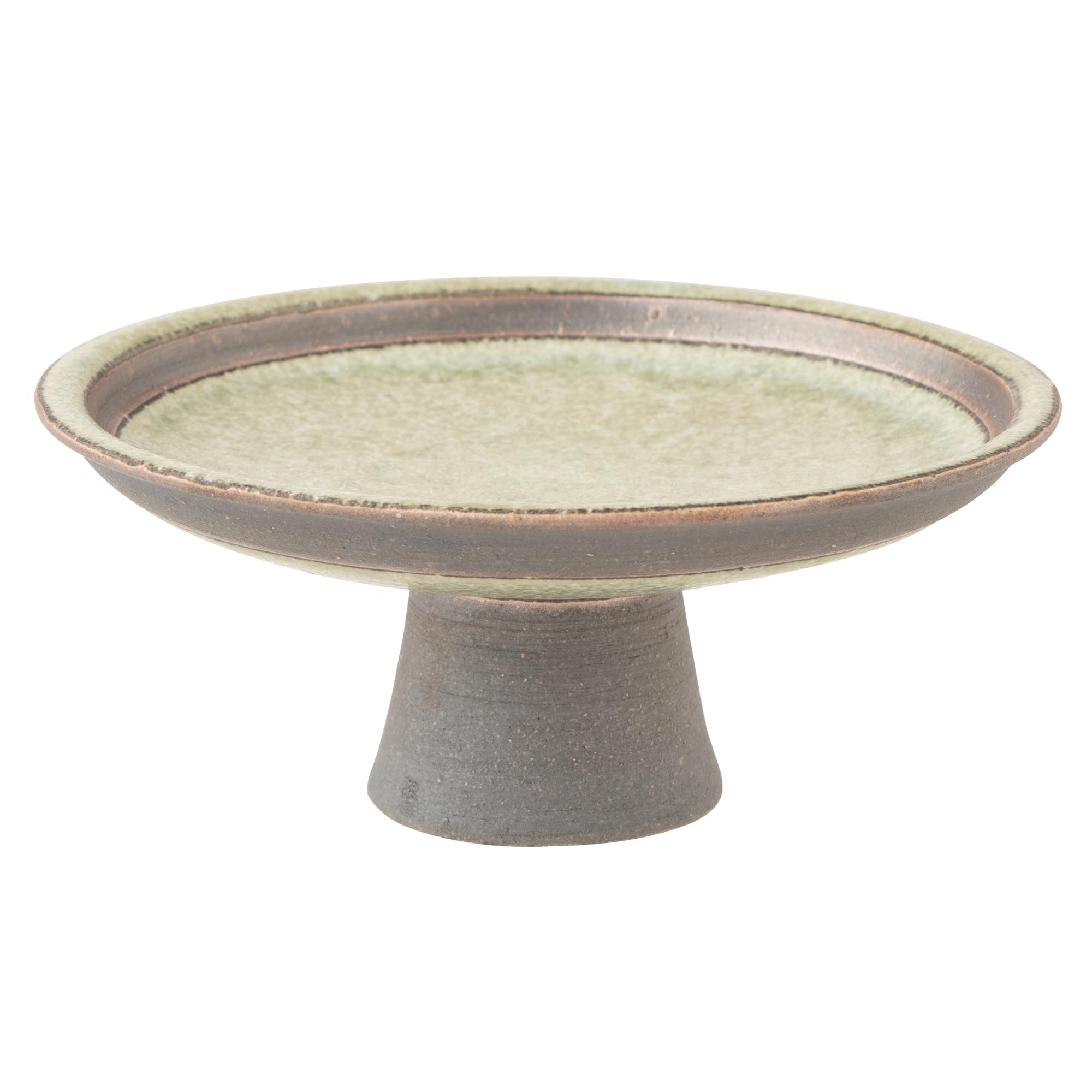 

Marui Seito Shigaraki Ware Hechimon Plate, Diameter approx. 13cm, Jade Kiln Effect, Green, MR-3-4151