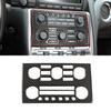 Real Carbon Fiber Volume Radio AC CD Switch Panel Trim For Nissan GTR R35 08-16