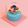 Rotating Flower Birthday Cake Candle with Music & Colorful Petals, Fun Cake Decor for Party Celebration, Gift for Kids Family