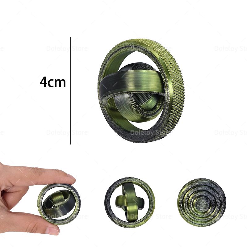 Hot 3D Fidget Spinner Rotating Ball Toy Creative Fingertip Gyroscope Gravity Rotation Anxiety Relief Novelty Decompression Toy