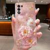 Back Cover For OPPO K9S Realme Q3S Q3t 5G Clear Phone Case Luxury Fashion Butterfly Flower Transparent Soft Silicone TPU Casing