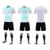 Mens Custom Printed Soccer Jersey Set Short Sleeve Football Uniform Training Match Sportswear