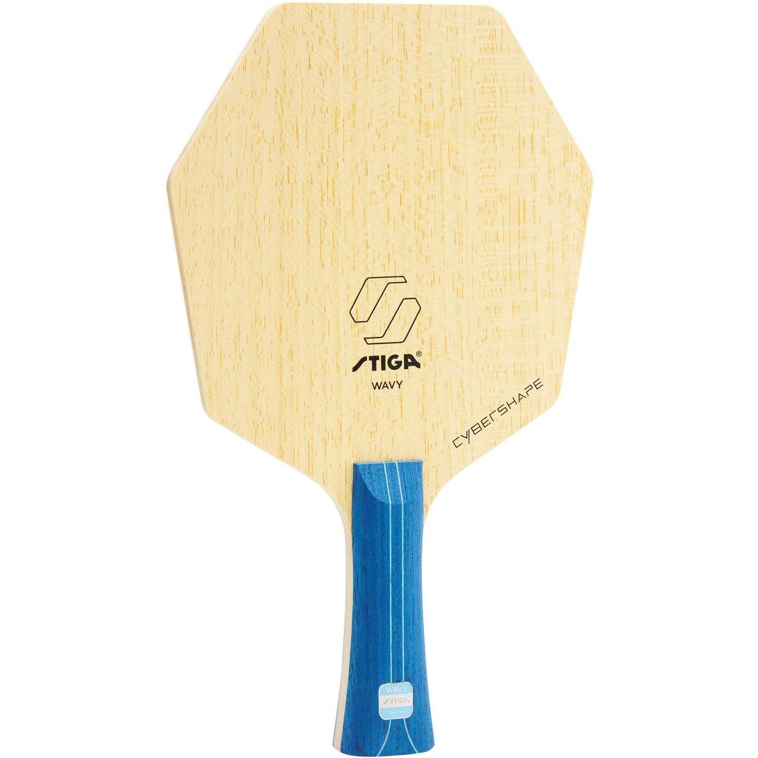 Used New STIGA Table Tennis Shake Racket Speed Control Cyber Shape Wavy FLA Beige 1602240235