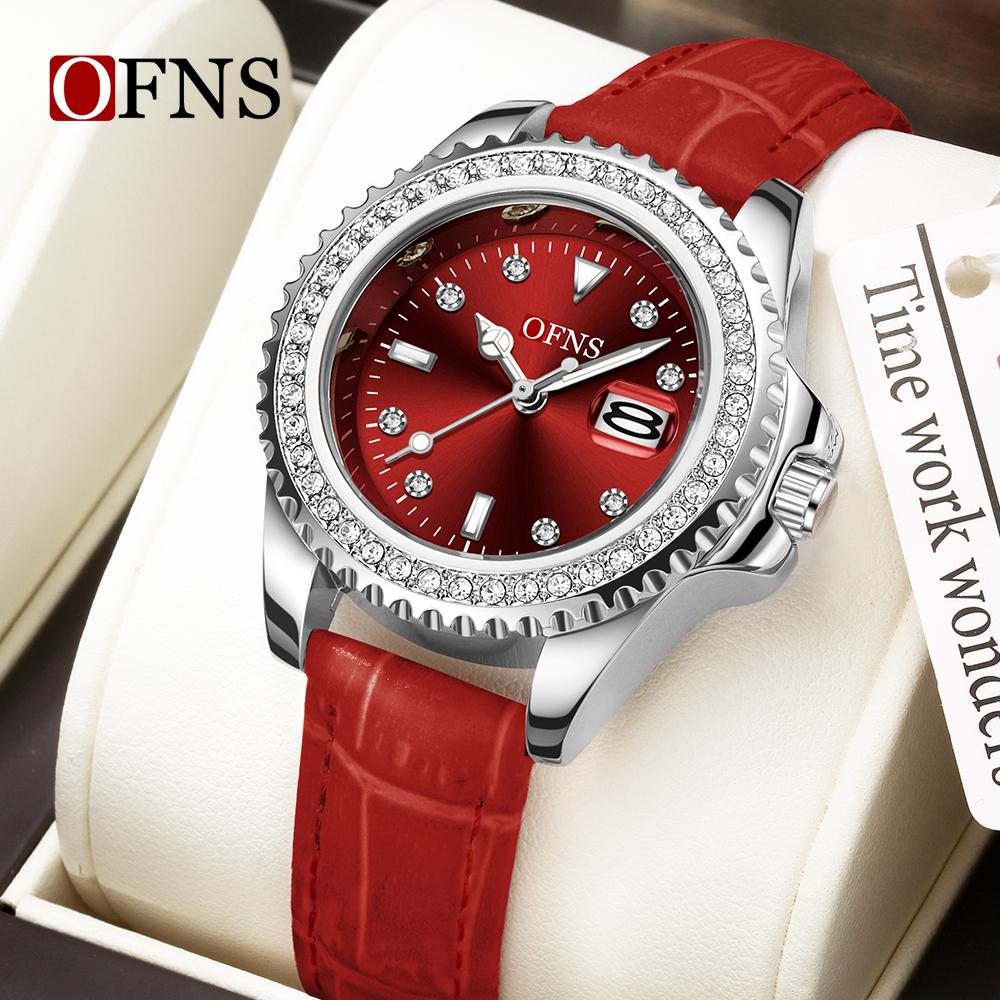 Diamond Dial Luxury Elegant Business Leisure Women's Quartz Watch Night Light Waterproof Calendar Three Needle Luxury Watch
