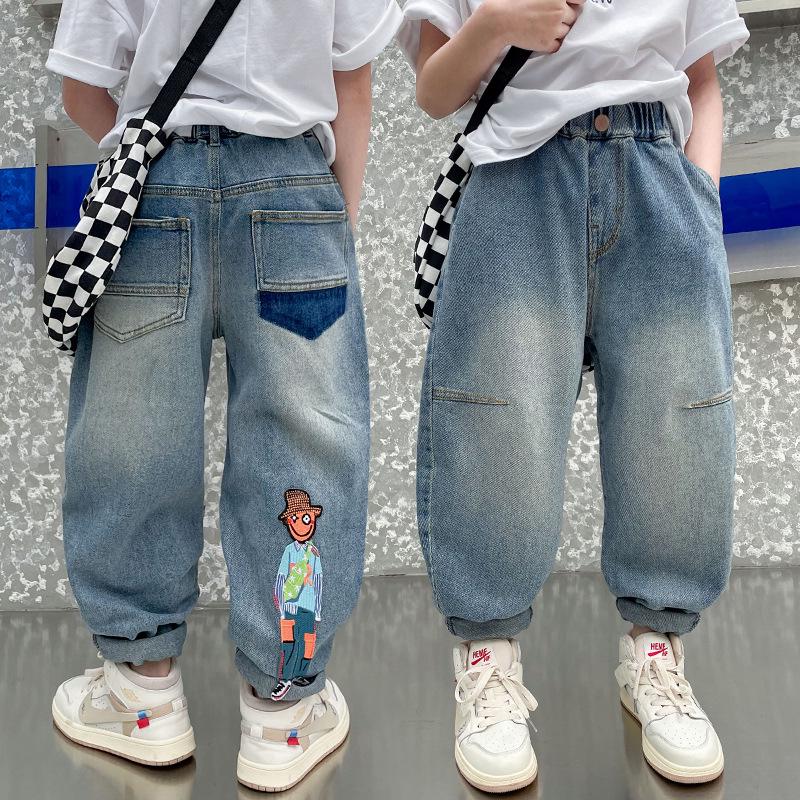 Jungen 2025 Frühling & Herbst Jeans - Gerades Bein, Trendy & Stilvoll für Kinder
