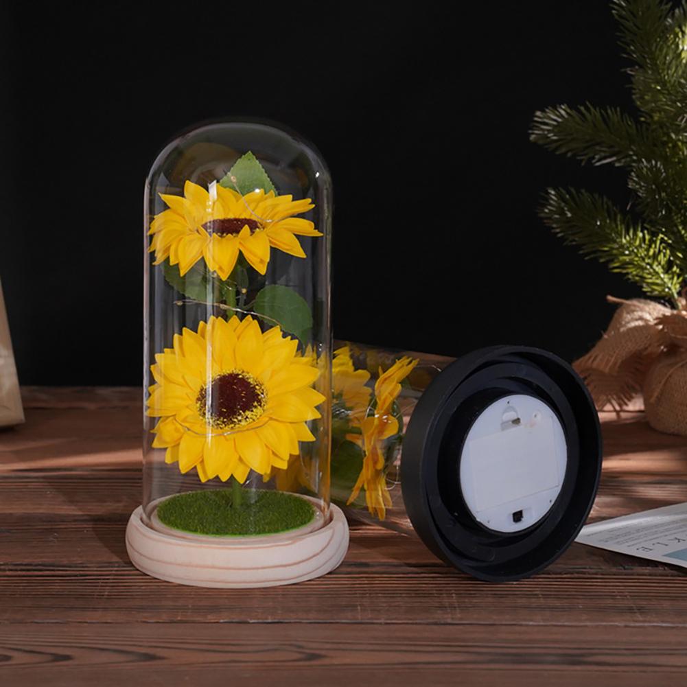Artificial Flowers Colorful Sun Flower Gift Light Up Sun Flower Wedding Decoration