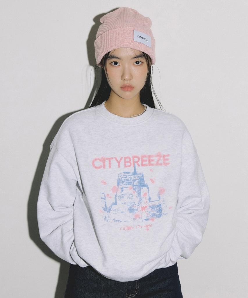 CITYBREEZE Essential City Glow Sweatshirt_Melange White