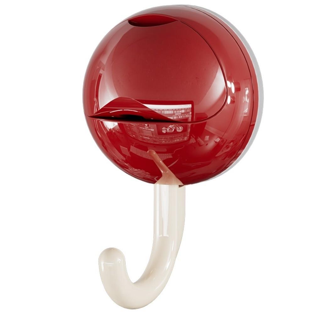 Round Head Suction Cup Hooks Plastic Kitchen Storage Hooks Wall Towel Hooks  Bathroom