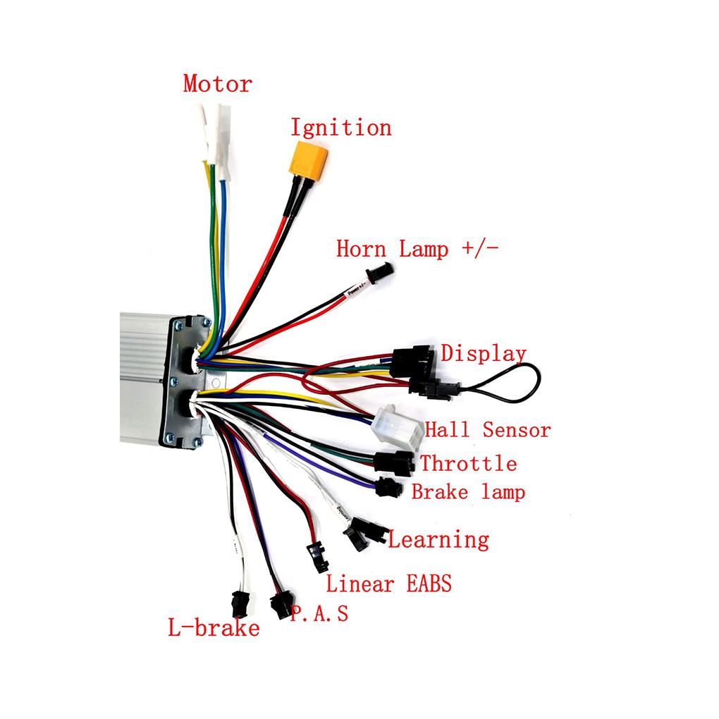 LCD Display Electric Scooter Controller Kit - Overcurrent And Undervoltage Protection Simple 52V