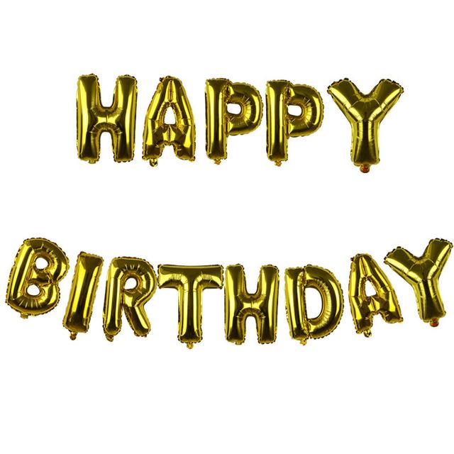 16 Inch English Letters HAPPY BIRTHDAY Foil Balloons Happy Birthday Party Decoration Kids 16 Inch English Letters HAPPY BIRTHDAY