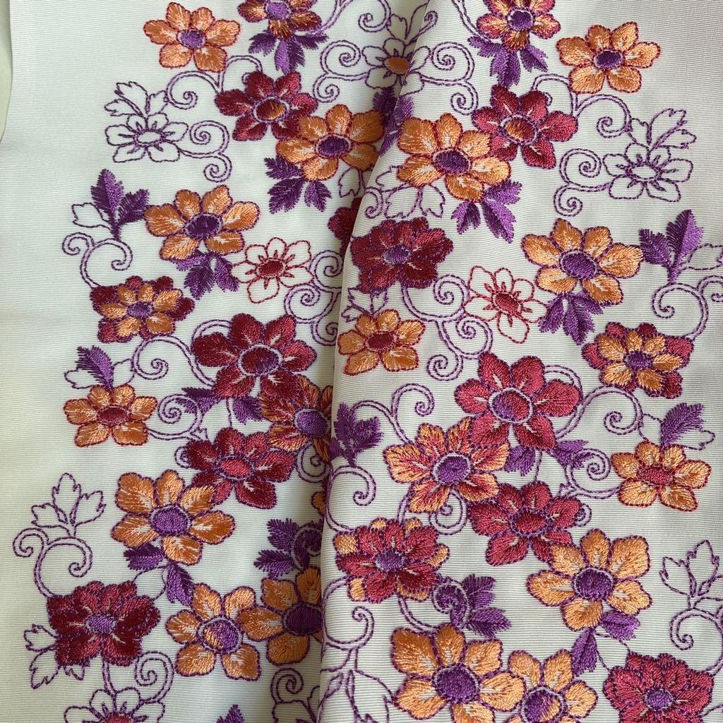 Used This Month's saleObi Tightening for Furisode, Obiage for Furisode, Layered Collar for Furisode, Embroidered Half Collar, Kimono Accessories for
