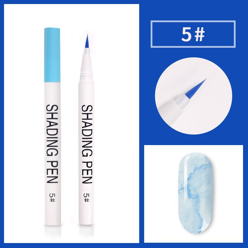 Nail Art Pen Blooming UV Gel Nail Smudge Ink Drawing Pen Marbling Manicure Abstract Painting Brush Nail DIY Tool