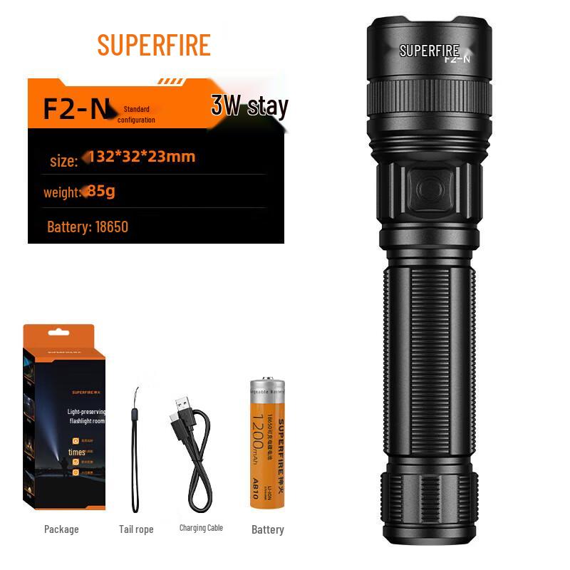SupFire F2-N Rechargeable LED Flashlight