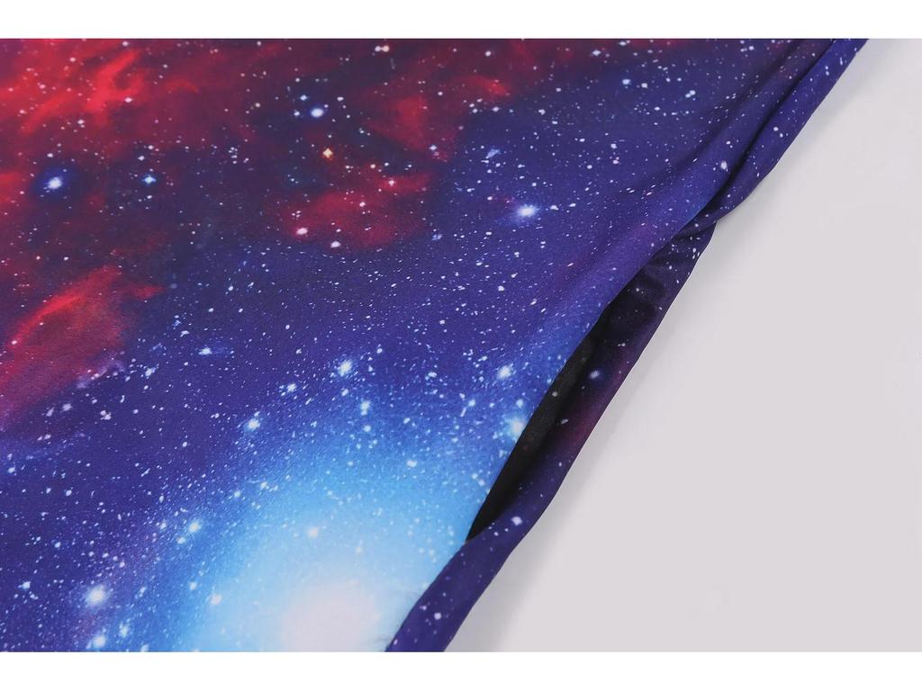 New 2020 Sleeveless 3D Starry Sky Print Maxi Dress