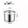 MOLUONA 304 Stainless Steel Kitchen Bowl with Lid