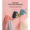Wall Mounted Triangular Towel Plug, Non Perforated Bathroom Shelf, Kitchen Cloth And Face Towel Storage Hook Artifact
