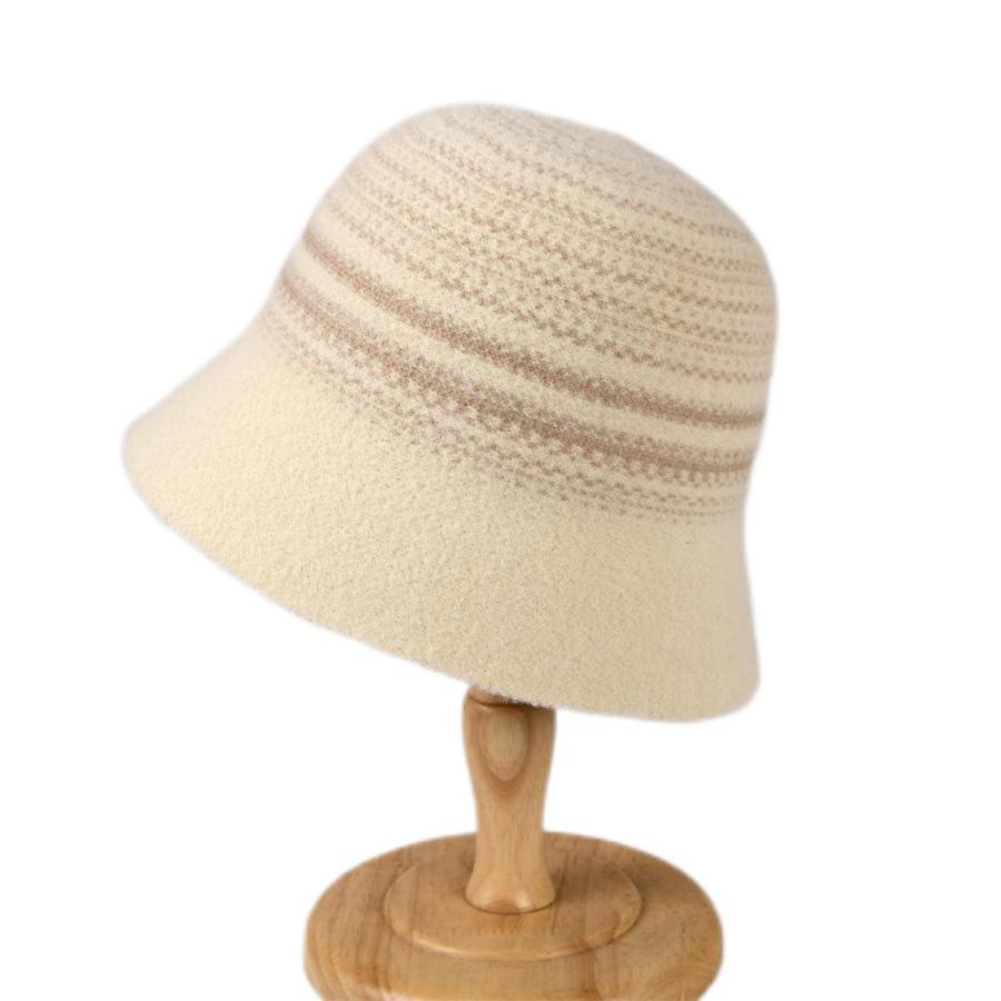 Winter New Luxury Brand Bucket Hat For Women Outdoor Warm Velvet Plaid Cashmere Wool Basin Fisherman Hat Panama Caps Wholesale