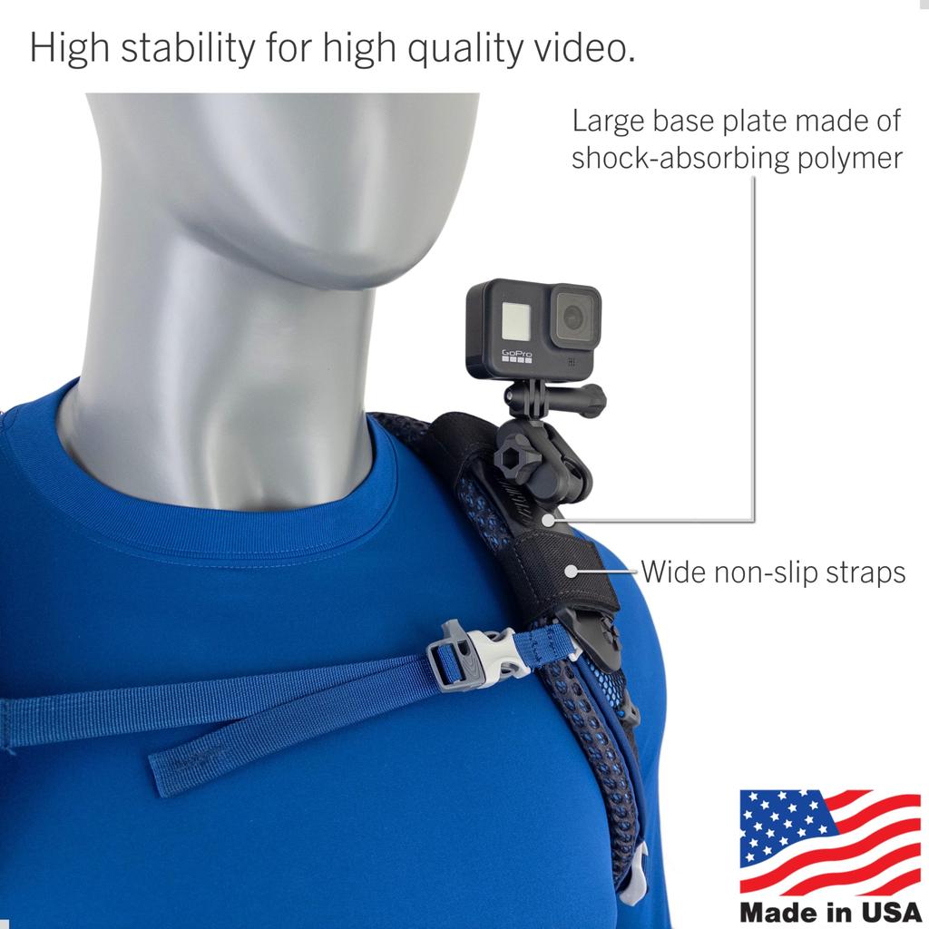 Stuntman Action Camera Pack Mount Shoulder Strap Mount