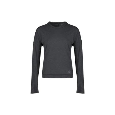 Solid Color Round Neck Long Sleeve T-Shirt Women Tops Dark-Gray DQ1923
