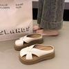 2025 summer thick-soled Mary Jane shoes women's new outer wear fashionable and versatile casual soft-soled non-slip bag head slippers