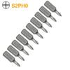 1 Inch PH0 PH1 PH2 PH3 Phillips Screwdriver Bit Set S2 Steel 1/4 Inch 6.35mm Hex Shank Electric Screwdriver Bits For Power Tools