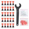 25-teiliges Fliesen-Leveler-Set, wiederverwendbar, Nivellierungssystem, Fliesen-Positionierungswerkzeug, Boden-/Wandbau-Werkzeuge