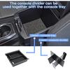 JKCOVER Center Console Dividers Organizer Compatible With Toyota Tacoma 2016-   Accessories,Ert Box ABS Secondary Storage